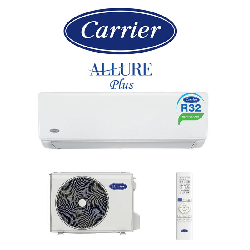 Carrier ALLURE PLUS 42QHG026N8-1 2.65 kW Wall Split System- 7 Year Warranty